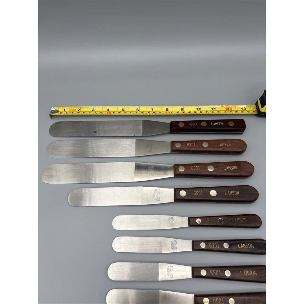 VTG‎ SS Lamson LOT of 8 Frosting Spatula 6S01 9003 USA Mult sizes 7.5 - 12